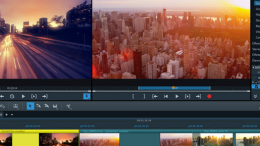 Capture d'écran d'un logiciel de montage vidéo