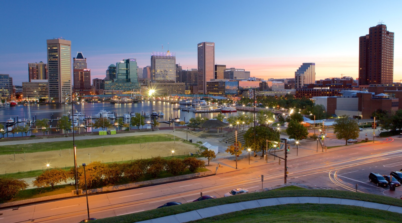 Panoramique sur la ville de Baltimore