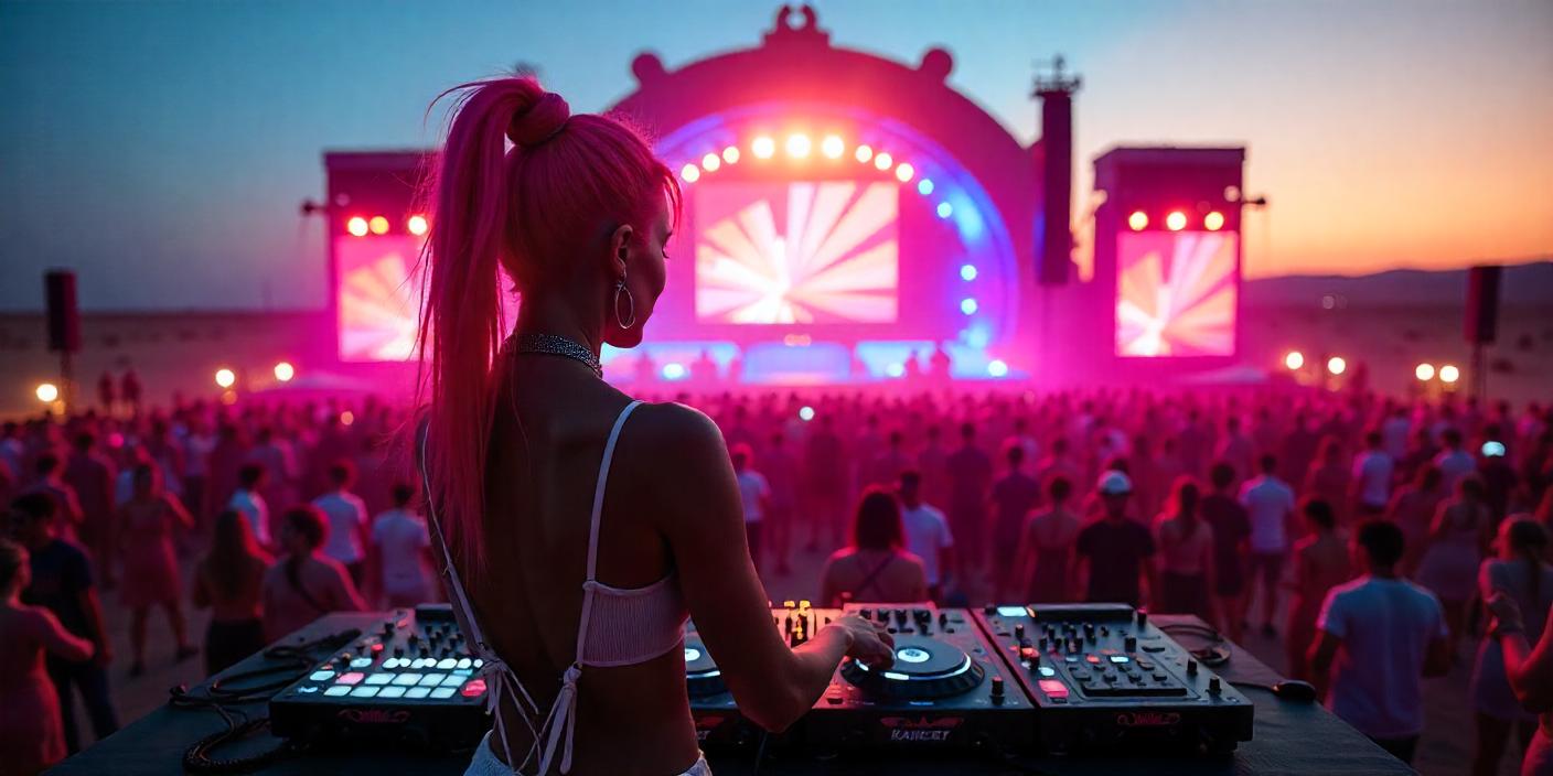 Un festival de musique électronique