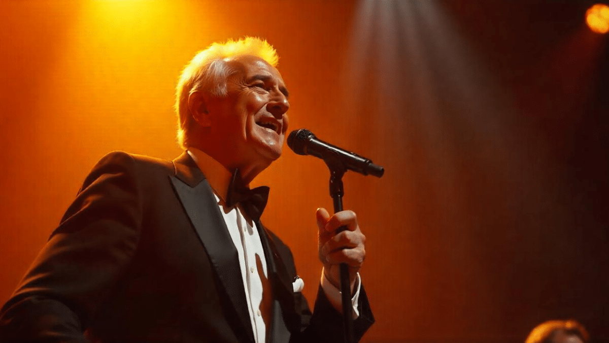 Charles Aznavour le charisme d'un artiste sur scène