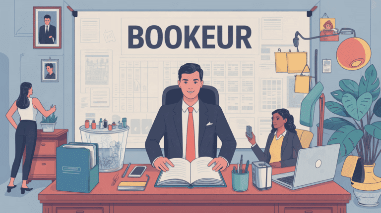 Image bookeur métier bureau carnet planning