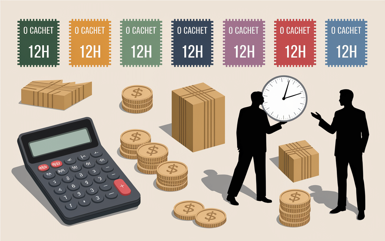 tableau calcul cachet intermittent 12 heures