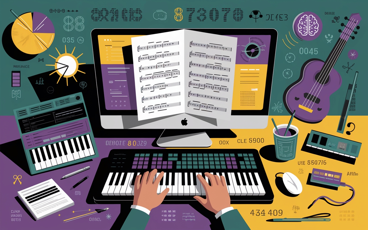 Illustration compétences compositeur musique
