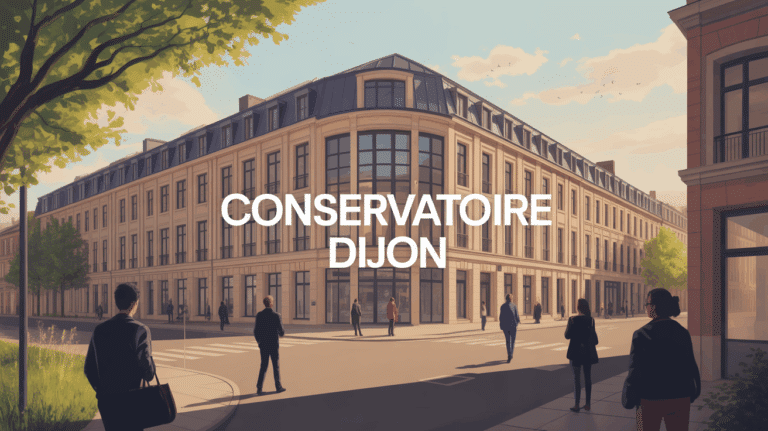 Entrée du Conservatoire Dijon adultes familles passionnés