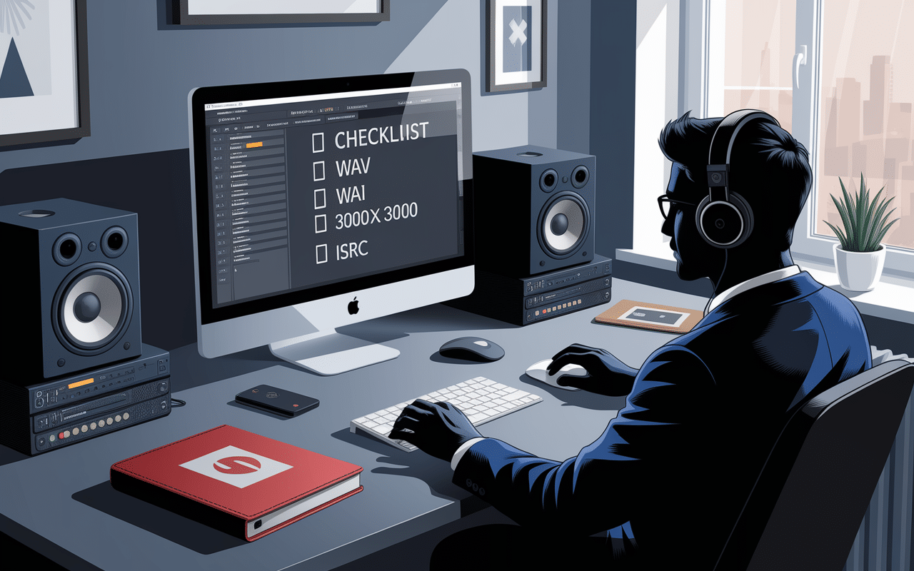 Checklist studio étapes mettre musique sur Spotify