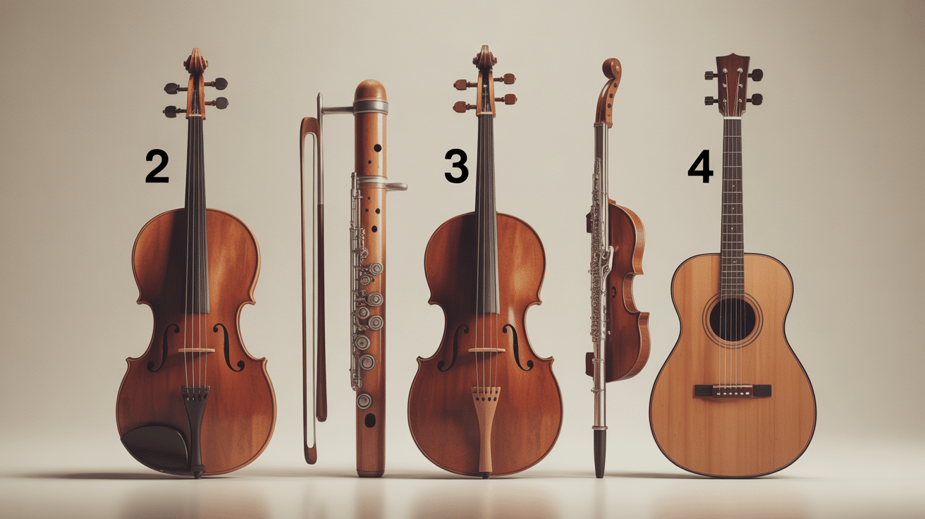 Instruments musique de chambre formations duo trio quatuor schema