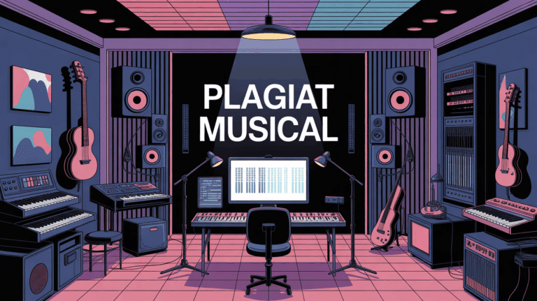Studio lumineux plagiat musical instruments ondes