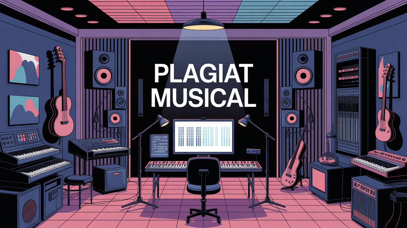 Studio lumineux plagiat musical instruments ondes