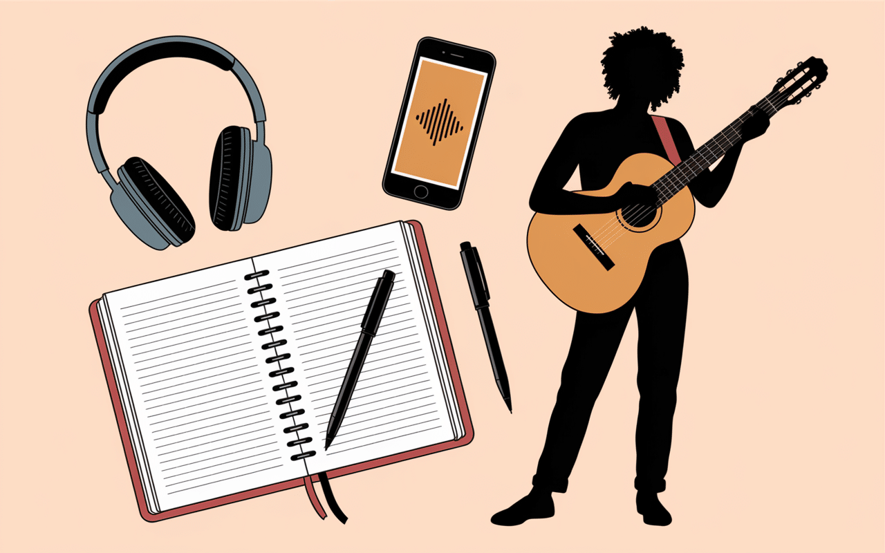 Carnet partitions casque protection droit d auteur musical