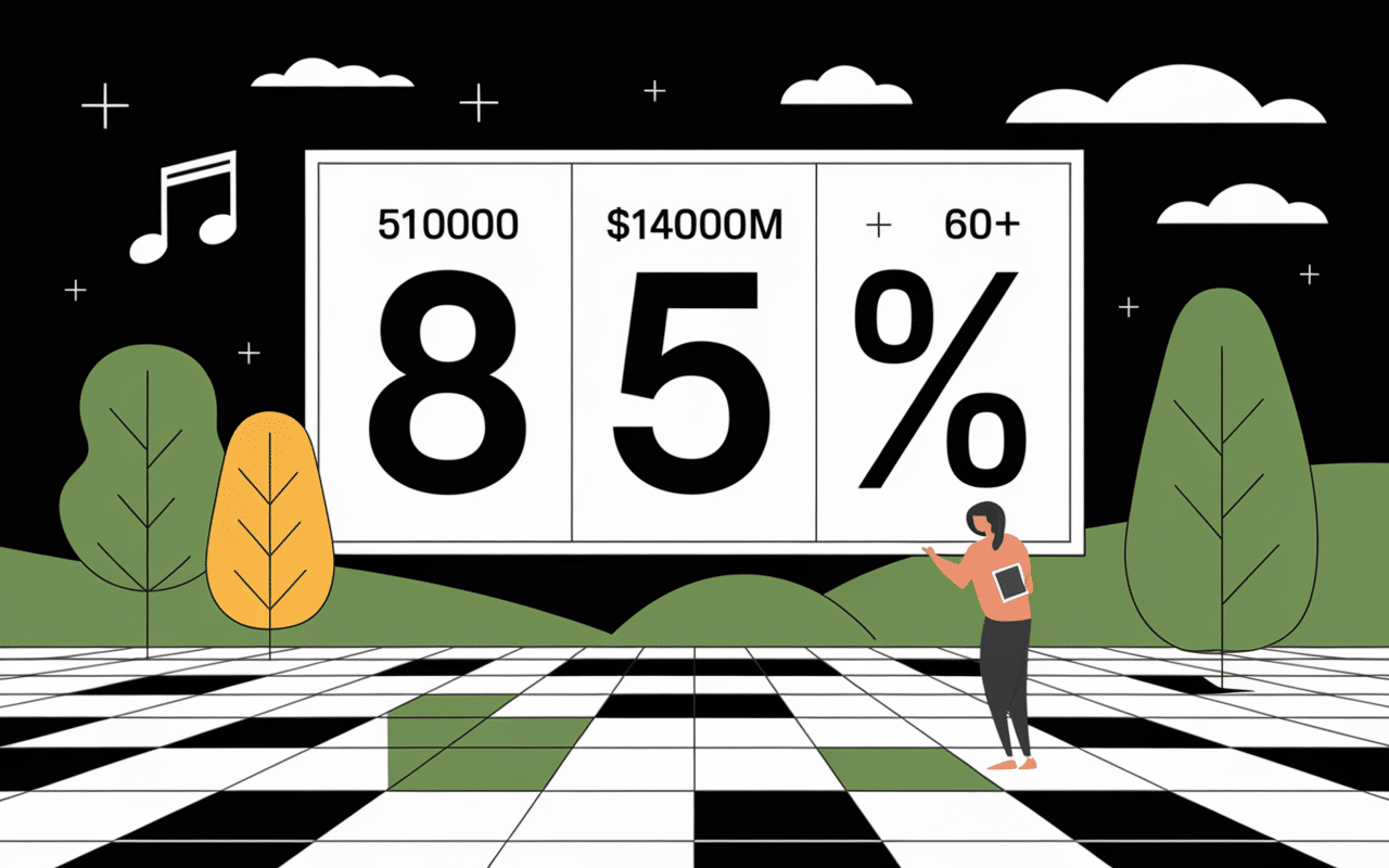 Tableau chiffres clés SACEM redistribution