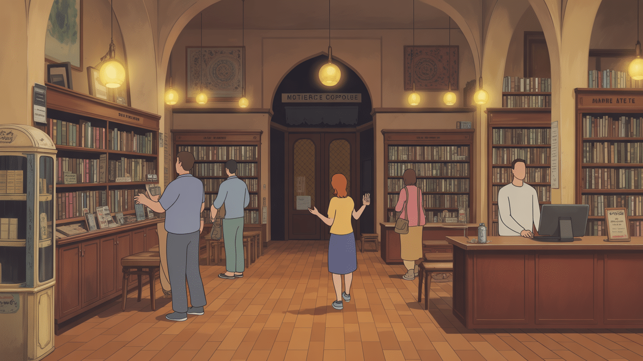 Animation services SECEM Paris boutiques salon de thé librairie