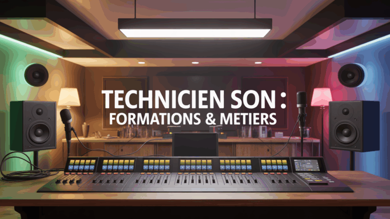 studio audio moderne consoles mixage technicien son formations métiers