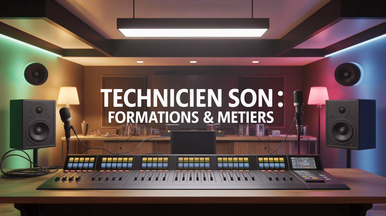 studio audio moderne consoles mixage technicien son formations métiers