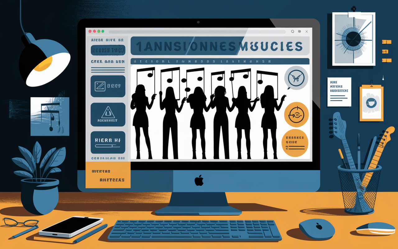 chanteuse trouve groupe musical en ligne