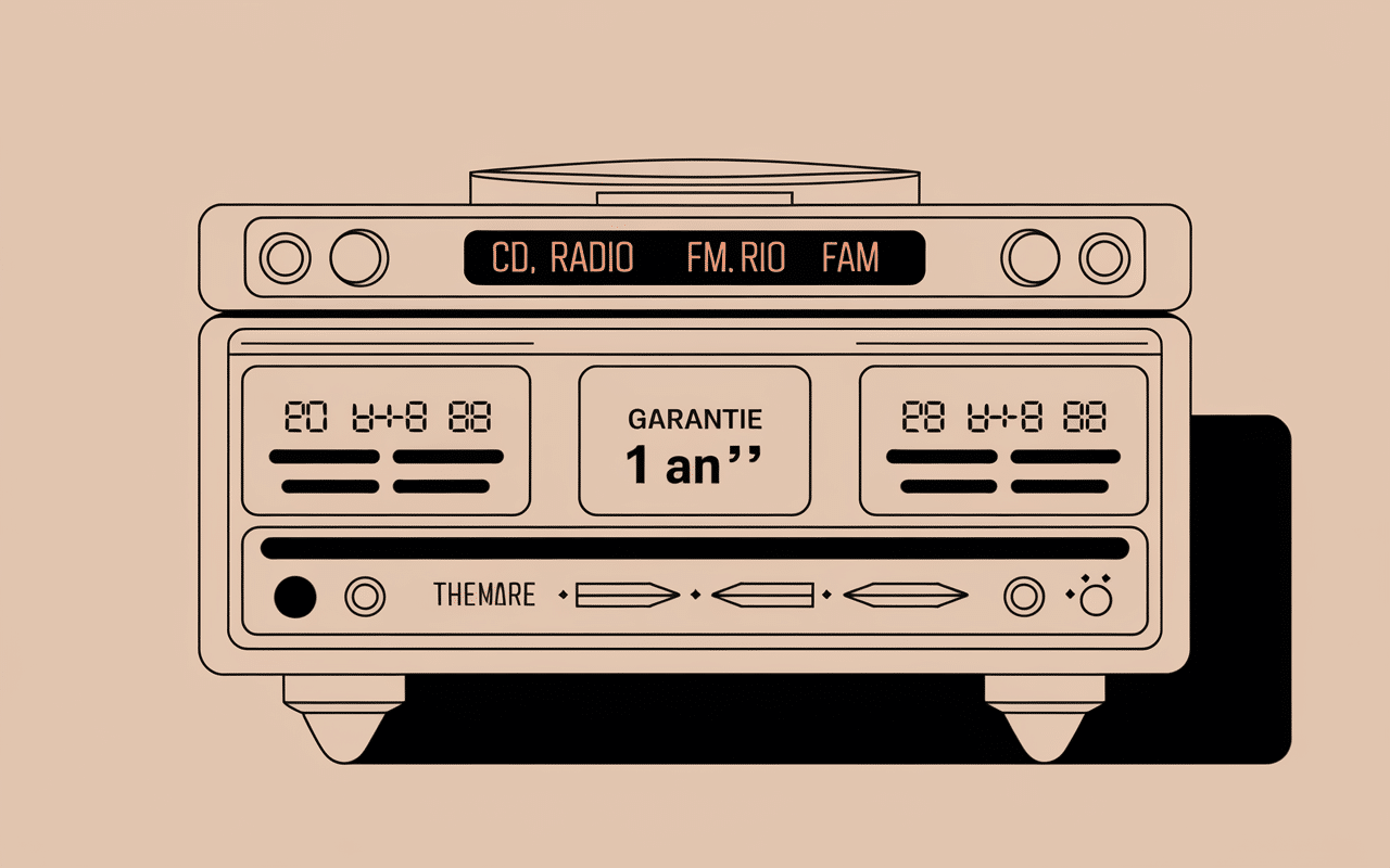 Vue concise Bose Wave Music System IV CD radio alarmes