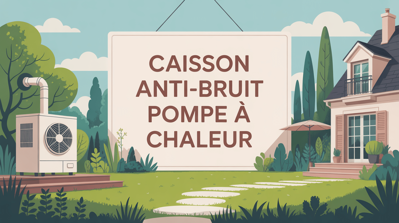 vue jardin maison calme pompe a chaleur caisson anti bruit