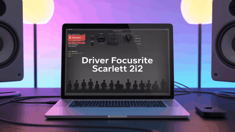 Ordinateur moderne interface Scarlett 2i2 USB studio