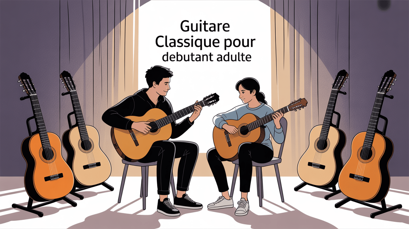Guitare classique pour debutant adulte et adolescent