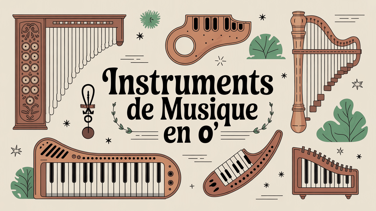 Vue instruments de musique en O orgue ocarina ondes Martenot ophicleide orthotonon