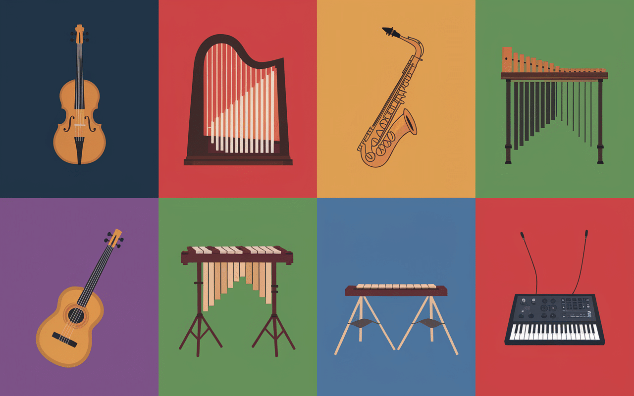 galerie instruments de musique par famille