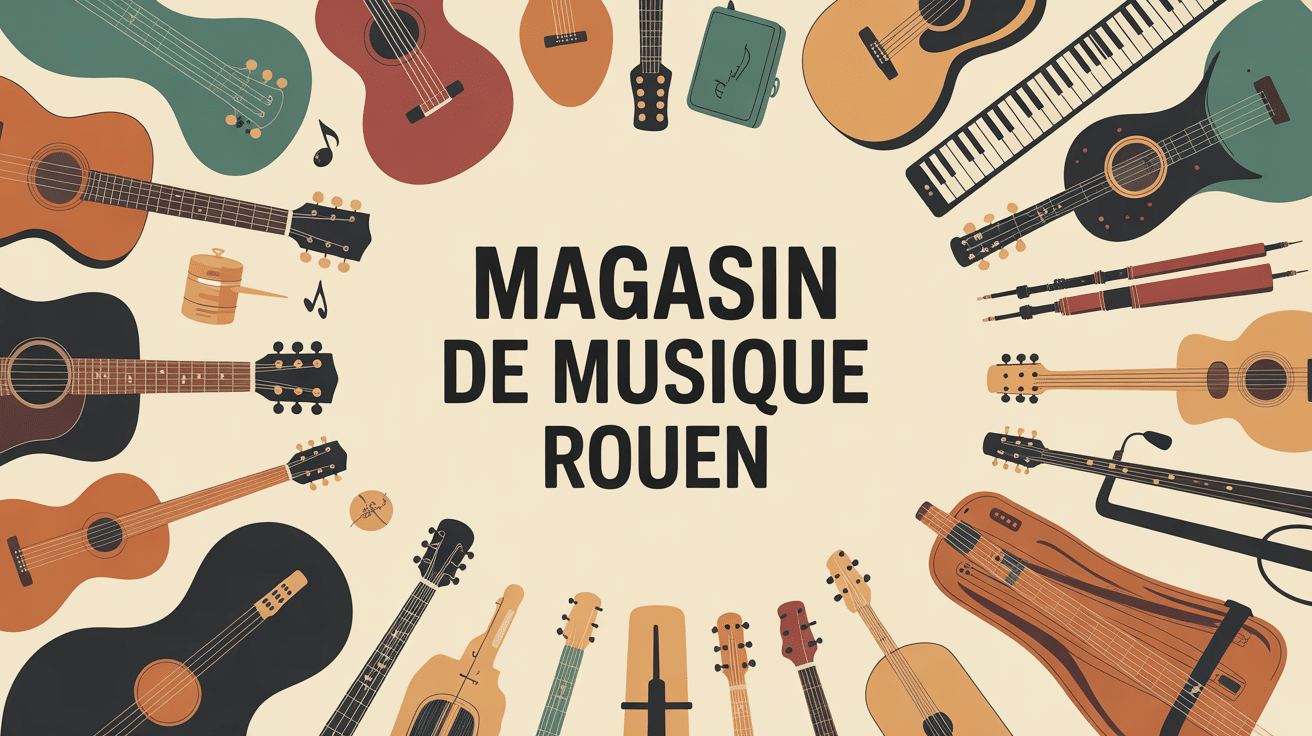 magasin de musique rouen devanture instruments