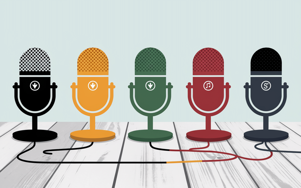 micro vocal alignes podcast streaming chant studio