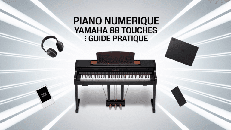 vue piano numerique yamaha 88 touches accessoires