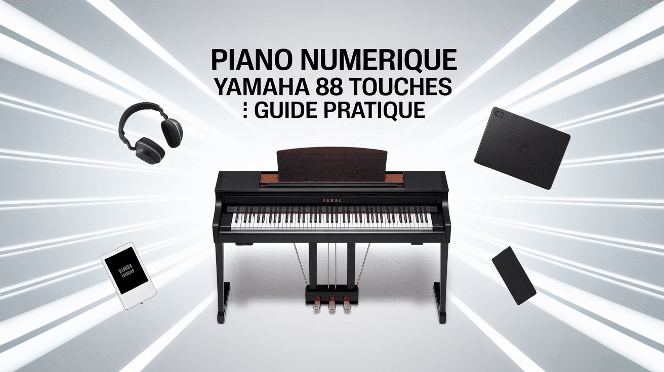 vue piano numerique yamaha 88 touches accessoires