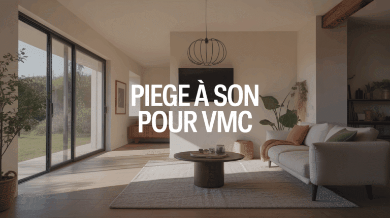 schema maison moderne avec piege a son pour vmc