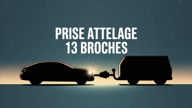 connexion prise attelage 13 broches adaptateur 7 broches