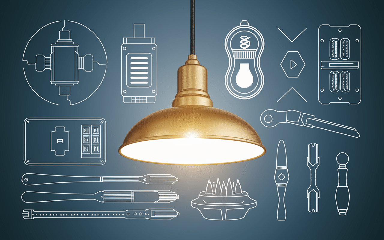 LED clignotante halogene plafonnier variateur