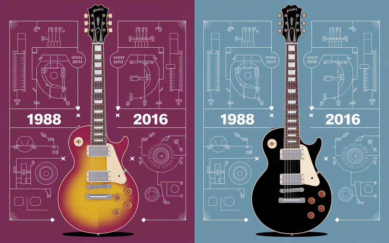 PRS CE 24 évolution modèle 1988 2016