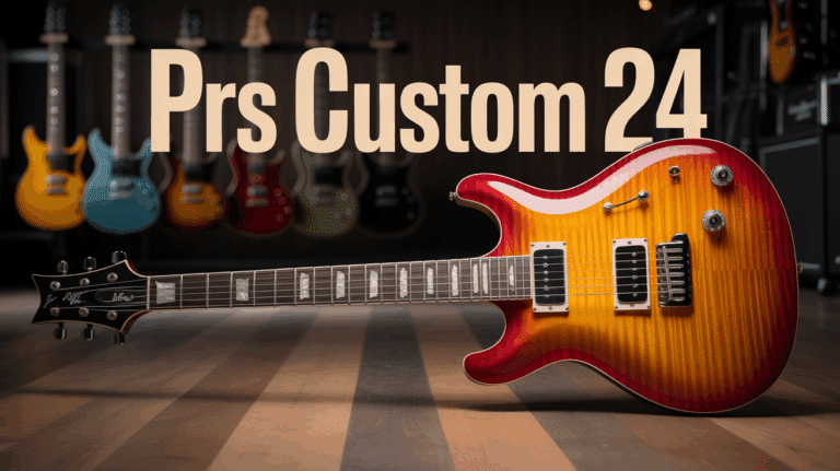 PRS Custom 24 en studio vue légendaire