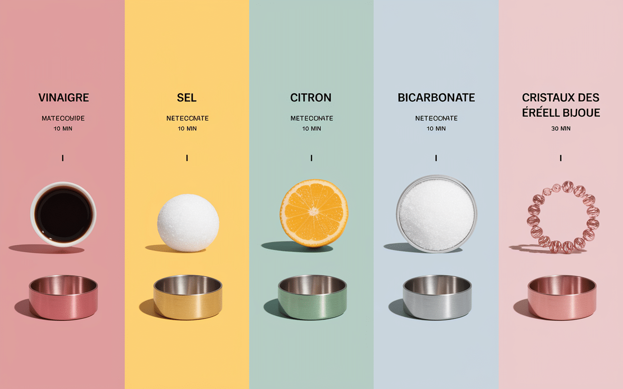 remedes naturels vert de gris objets metal vinaigre sel citron