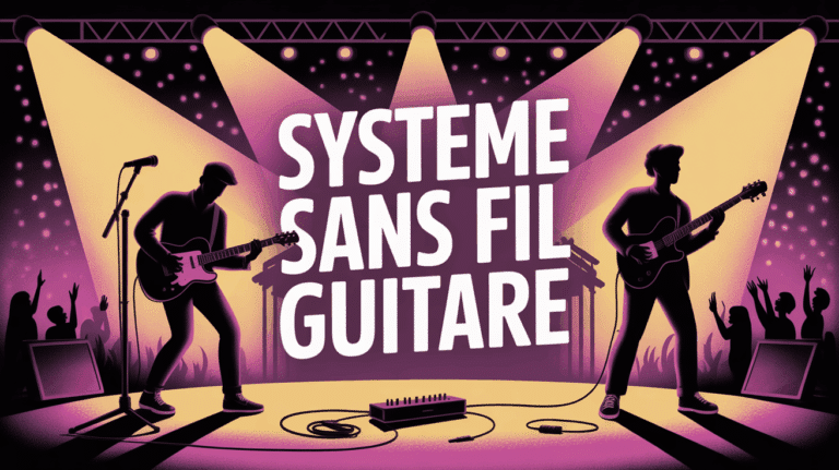 guitariste scene concert systeme sans fil guitare