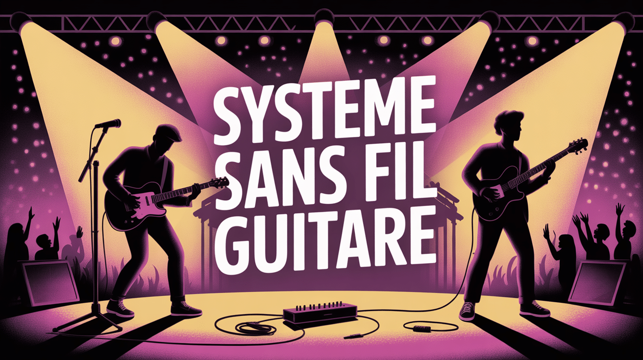 guitariste scene concert systeme sans fil guitare