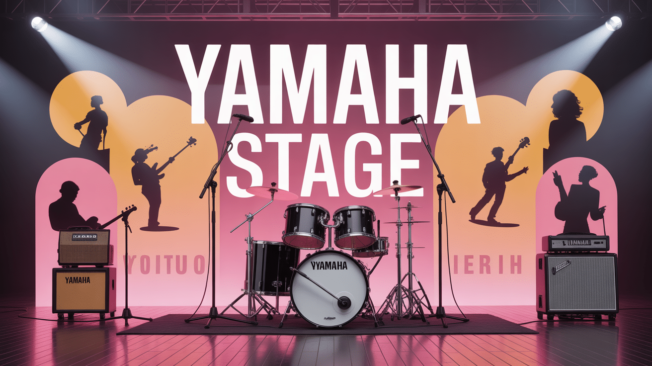 Batterie Yamaha Stage Custom Birch scène lumineuse fûts bouleau