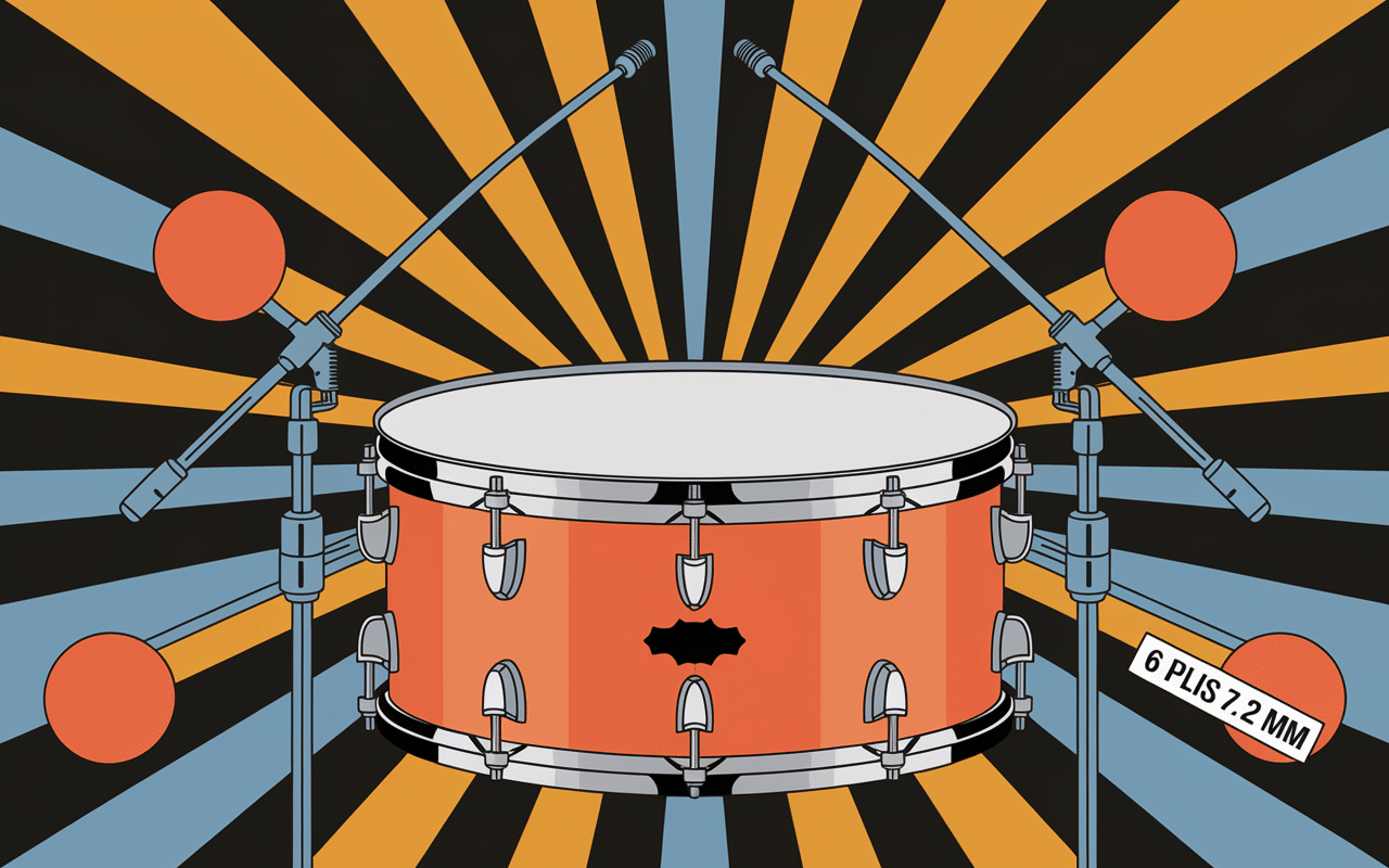 Fût Yamaha Stage Custom Birch éclaté 6 plis technique