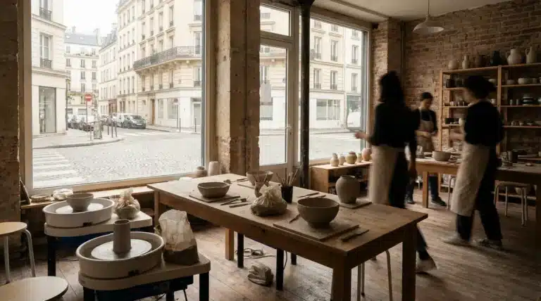 atelier lumineux ceramique paris tables modelage