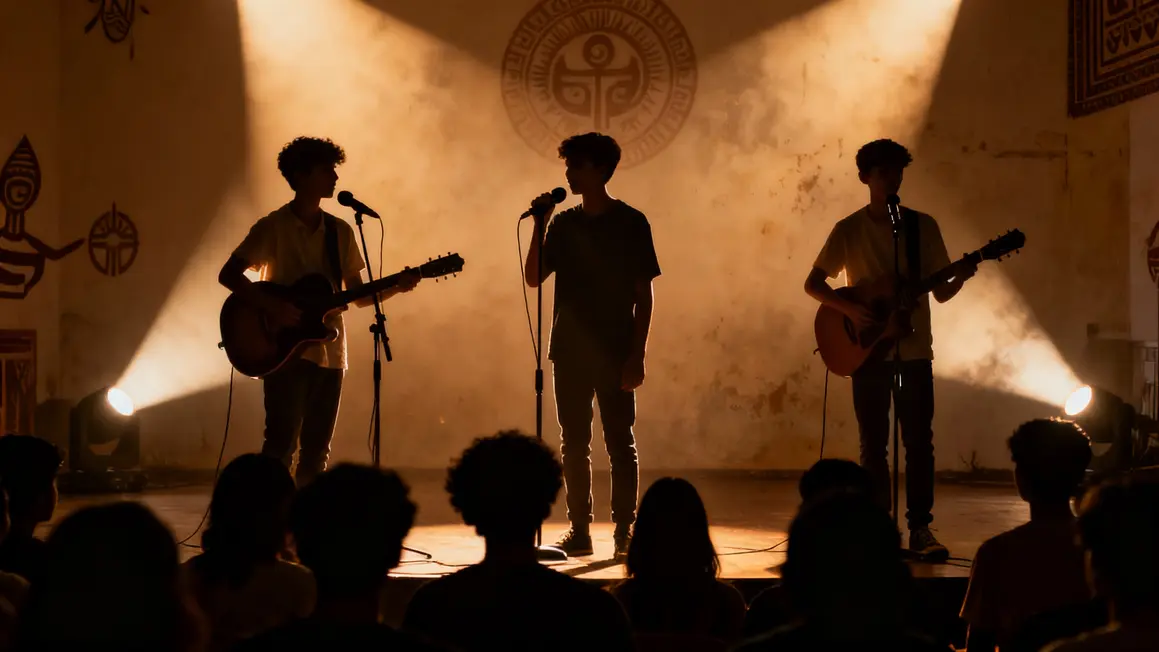 Jeunes artistes scène projetée culture Star Académie 2024
