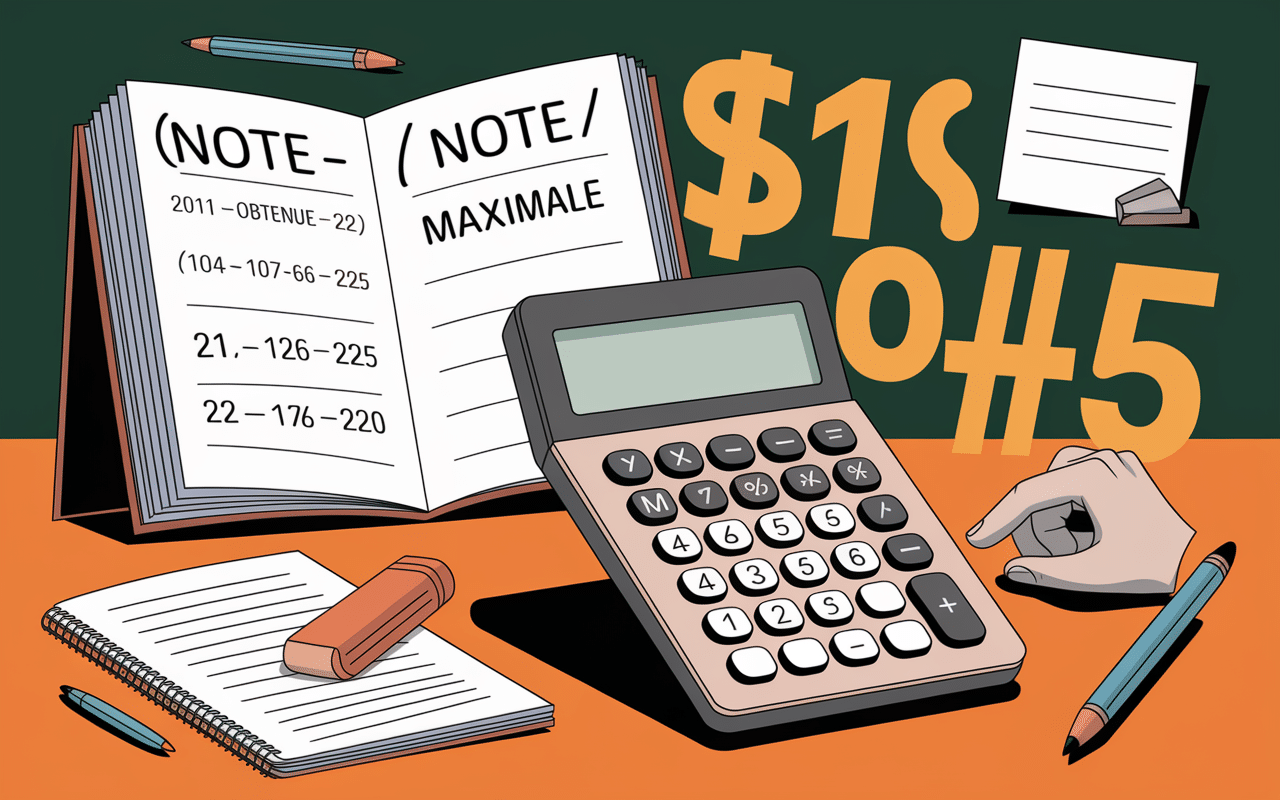 conversion note sur 20 visuel calculatrice formule