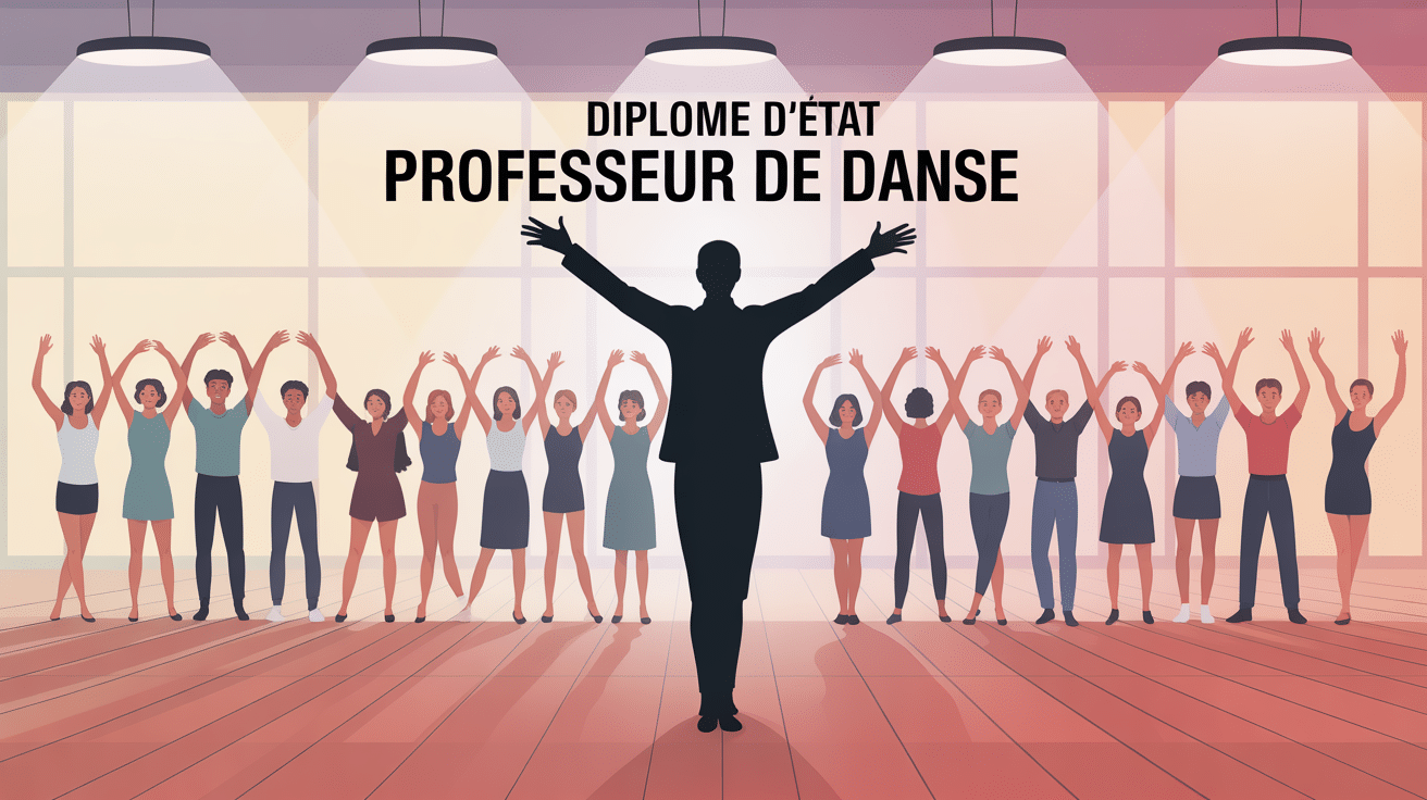 Professeur de danse stylisee devant eleves diplome d'Etat