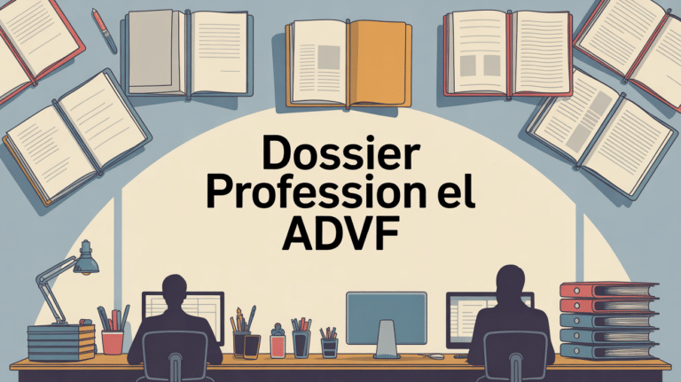 bureau avec dossier professionnel advf ouvert