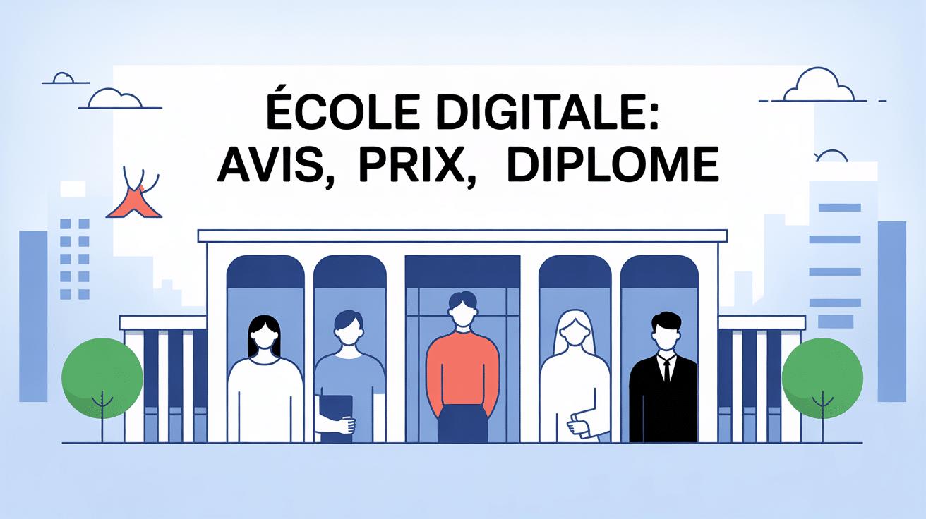 Illustration ecole digitale moderne avis prix diplôme