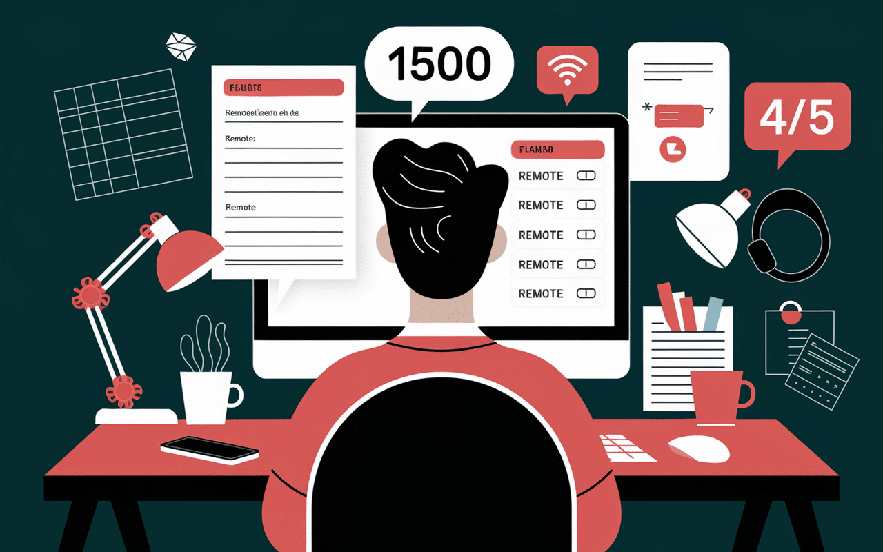 personnage formulaire offre remote Amazon teletravail