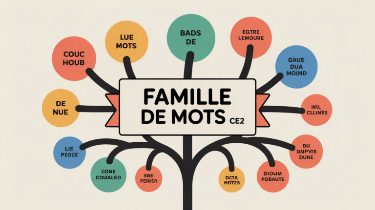 schéma arborescence famille de mots CE2