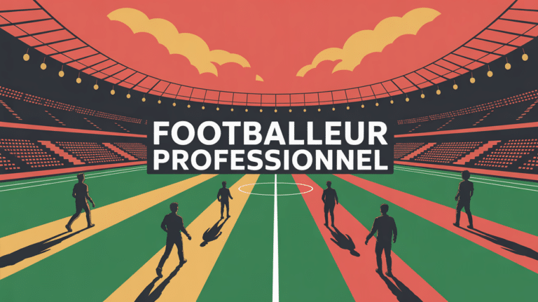 jeunes joueurs vers footballeur professionnel sur terrain