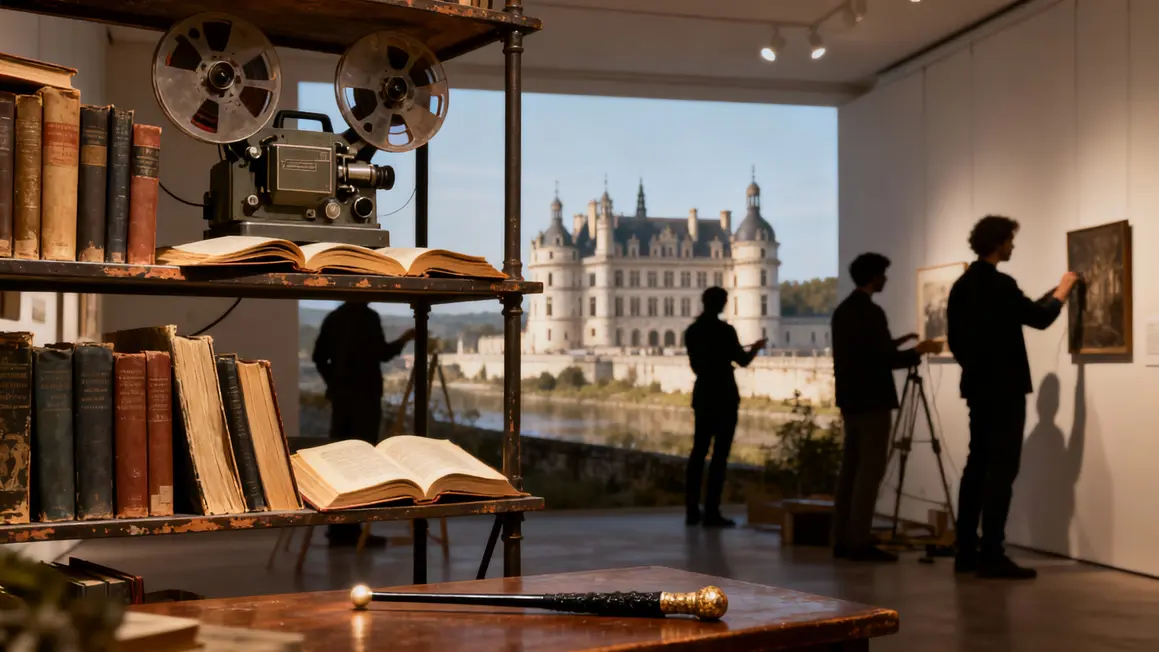 Exposition Harry Potter livres et château emblématique