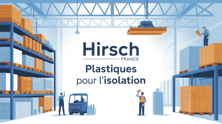 Vue usine Hirsch France, isolation plastique