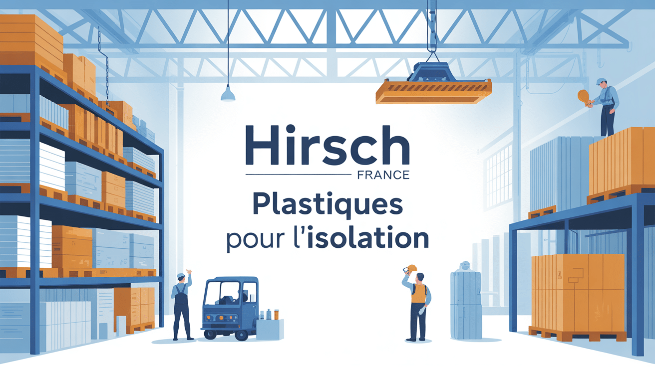 Vue usine Hirsch France, isolation plastique